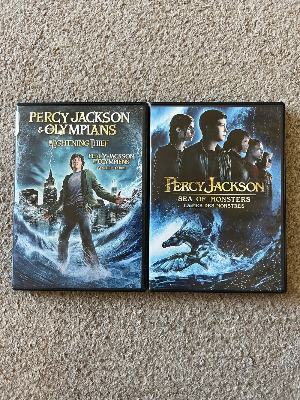 Percy Jackson Movie DVD Set - Set of 2 movies